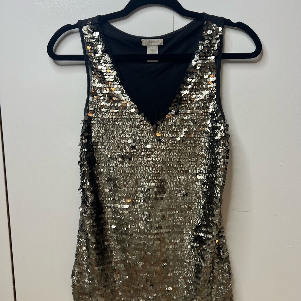 Cache XS Sequin Top!